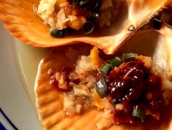 豆瓣醬蒸扇貝的做法-咸鮮味蒸菜譜