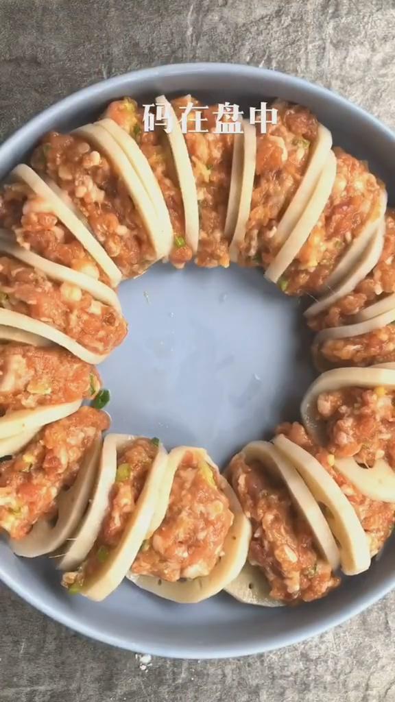 藕夾蒸肉的做法-咸鮮味蒸菜譜