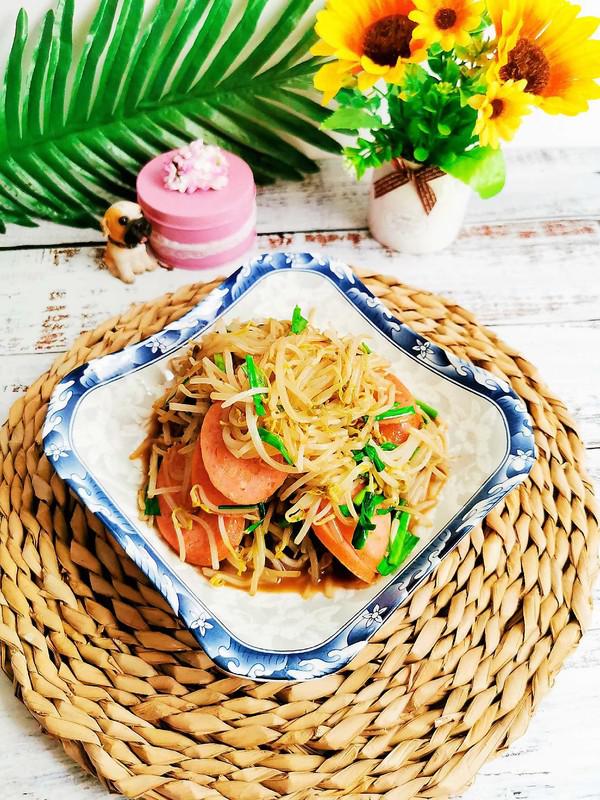 豆芽炒香腸的做法-咸鮮味炒菜譜