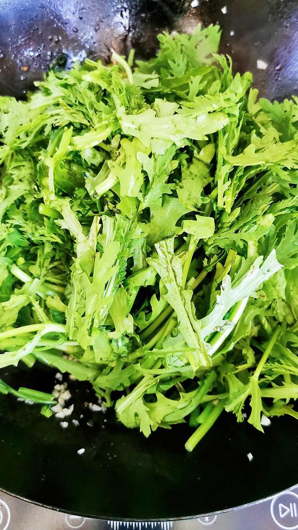 蒜蓉茼蒿的做法-咸鮮味炒菜譜