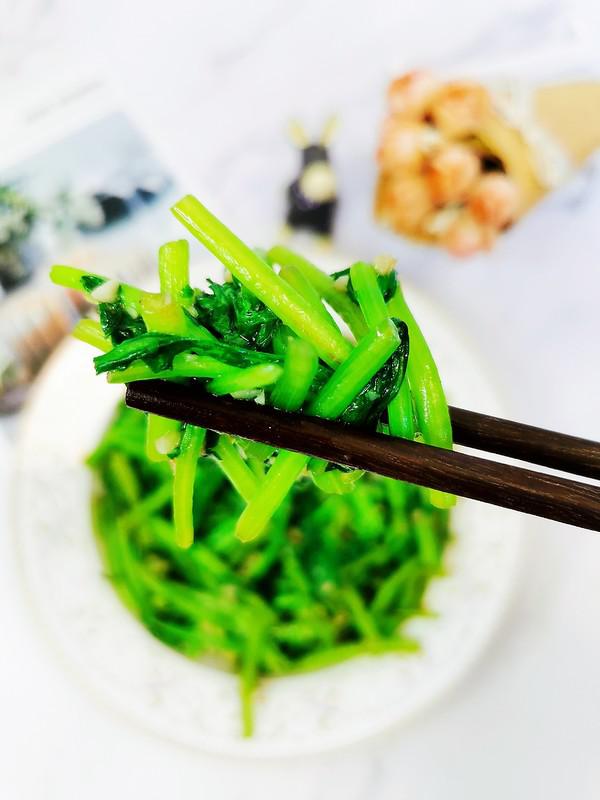 蒜蓉茼蒿的做法-咸鮮味炒菜譜