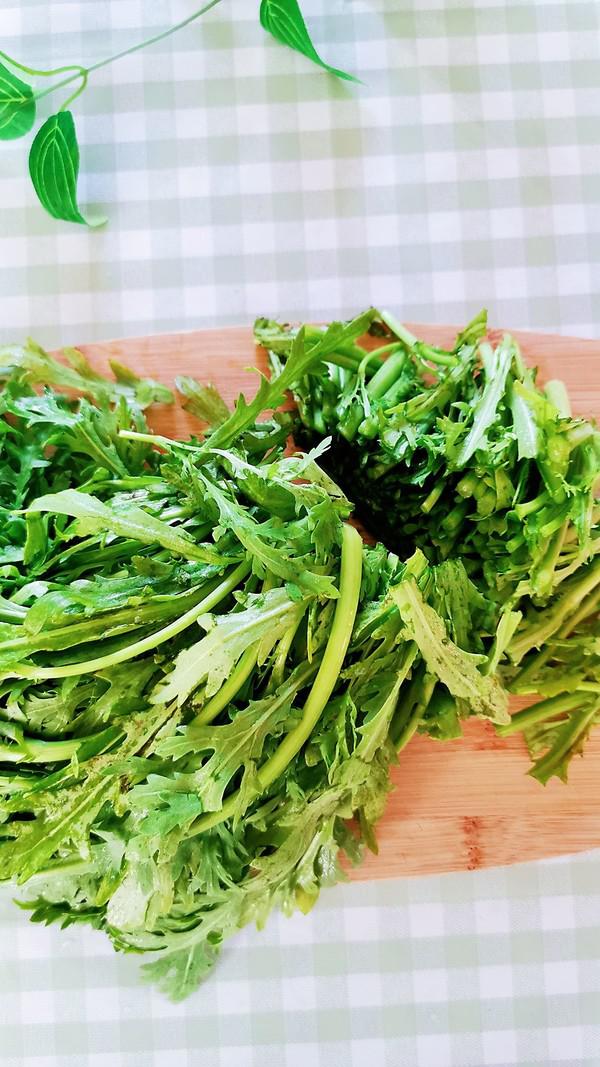 蒜蓉茼蒿的做法-咸鮮味炒菜譜