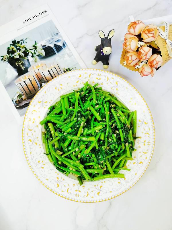 蒜蓉茼蒿的做法-咸鮮味炒菜譜