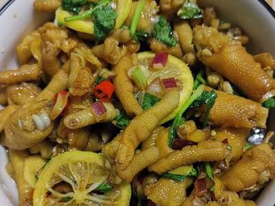 檸檬雞爪的做法-家常味拌菜譜