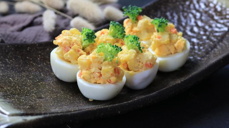 魚糕沙拉雞蛋杯的做法-酸辣味拌菜譜