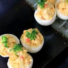 魚糕沙拉雞蛋杯的做法-酸辣味拌菜譜