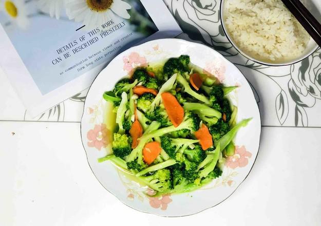 清炒西蘭花的做法-家常味炒菜譜