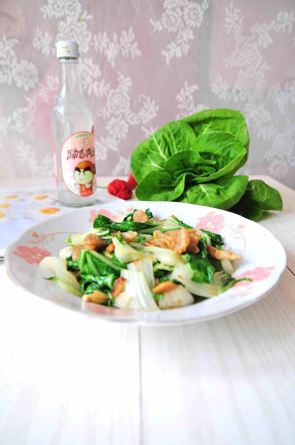 油渣青菜的做法-家常味炒菜譜