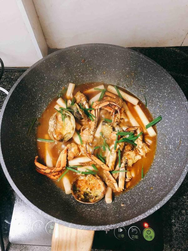 螃蟹炒年糕的做法-咸鮮味炒菜譜