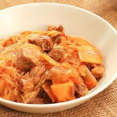 酸菜牛肉燉粉條的做法-家常味燉菜譜