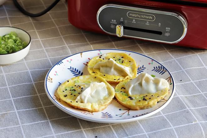 蛋抱煎餃的做法-家常味煎菜譜