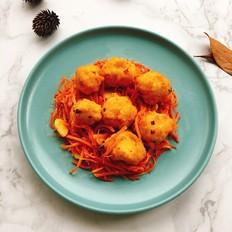 胡蘿卜炒肉丸的做法-咸鮮味炒菜譜