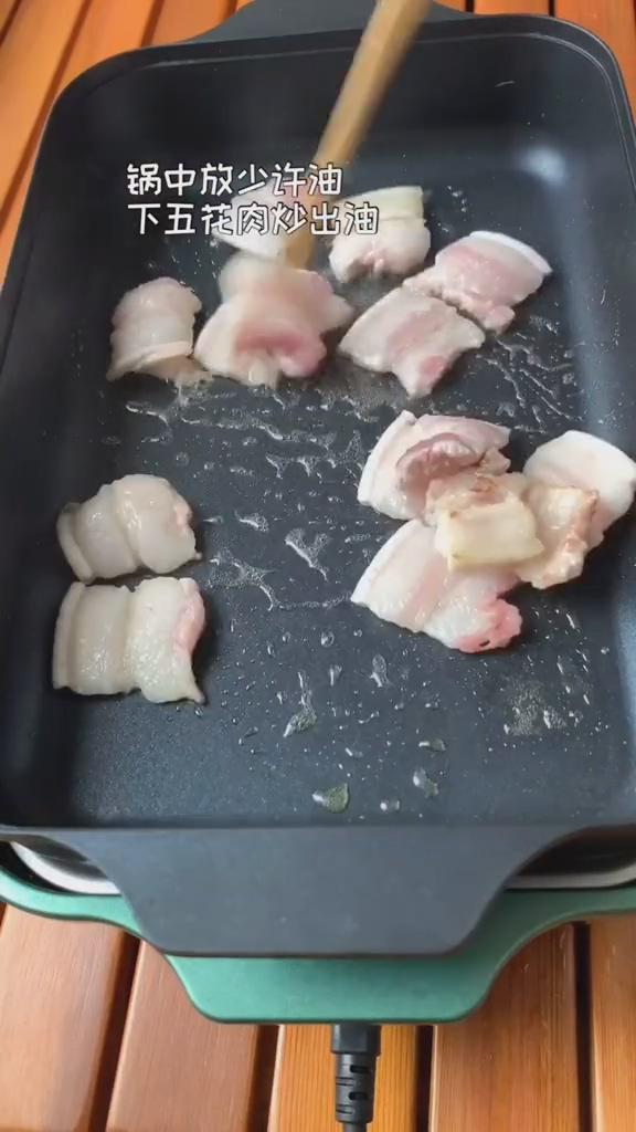 干鍋菜花的做法-咸鮮味炒菜譜