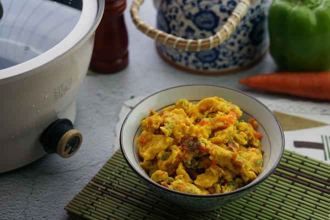 蔬丁炒蛋的做法-家常味炒菜譜