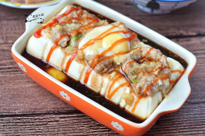 肉蛋蒸豆腐的做法-家常味蒸菜譜