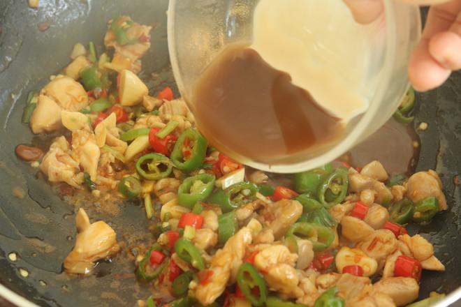 雙椒辣子雞丁的做法-香辣味炒菜譜