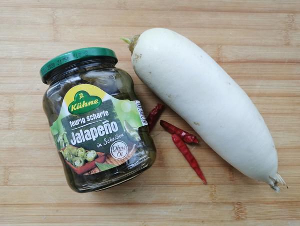 辣椒圈白蘿卜泡菜的做法-酸辣味泡菜譜