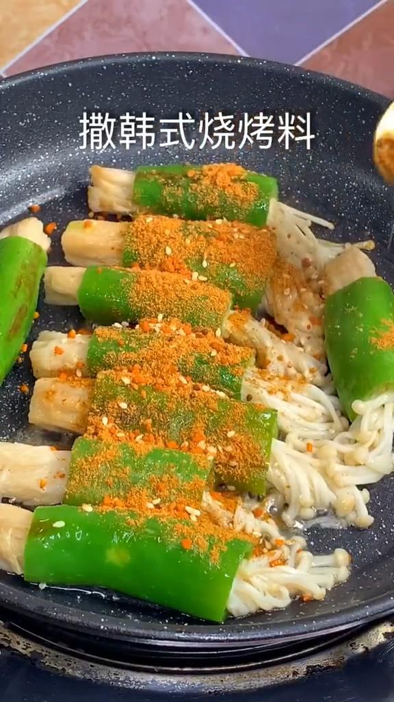 燒烤味尖椒金針菇的做法-咸鮮味烤菜譜-易網健康養生網 燒烤味尖椒金針菇的做法-咸鮮味烤菜譜