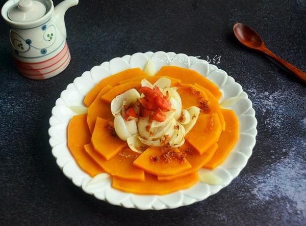 百合蒸南瓜的做法-甜味蒸菜譜