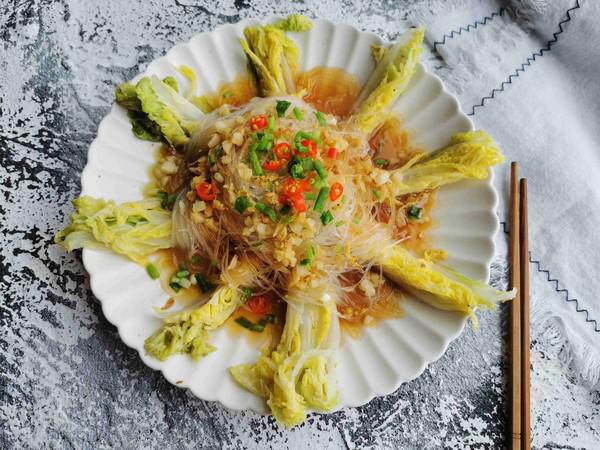 蒜蓉粉絲蒸娃娃菜的做法-蒜香味蒸菜譜