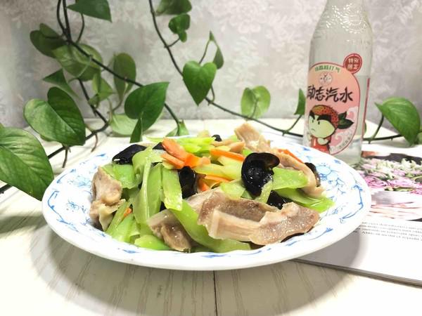 萵筍炒肚片的做法-家常味炒菜譜