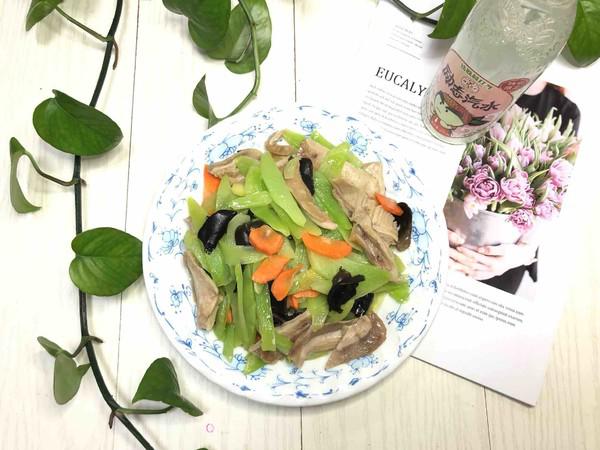 萵筍炒肚片的做法-家常味炒菜譜