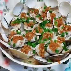 蒜蓉粉絲蒸花貝的做法-咸鮮味蒸菜譜