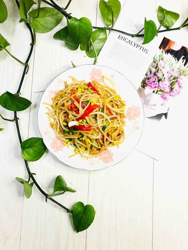 豆芽炒干子的做法-家常味炒菜譜