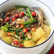 魚頭燉冬瓜的做法-魚香味燉菜譜