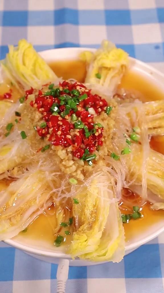 蒜蓉粉絲娃娃菜的做法-蒜香味蒸菜譜