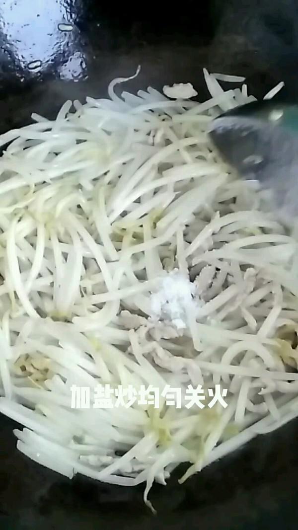 肉絲炒豆芽菜的做法-咸鮮味炒菜譜