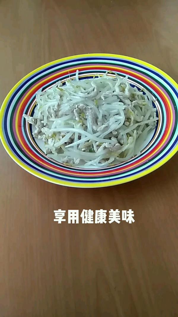 肉絲炒豆芽菜的做法-咸鮮味炒菜譜