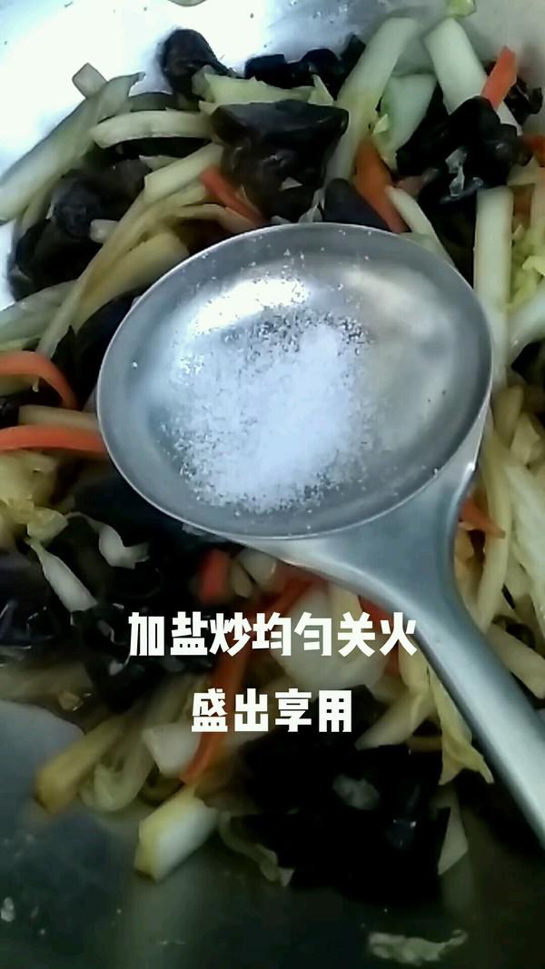 大白菜燒木耳的做法-家常味燒菜譜