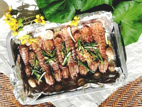 香烤皮皮蝦的做法-黑椒味烤菜譜