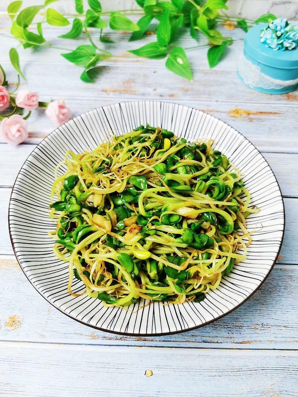 蒜香豆苗的做法-咸鮮味炒菜譜