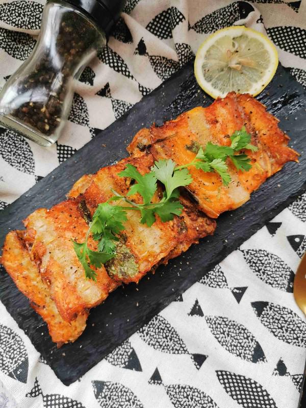 炸三文魚排的做法-咸鮮味炸菜譜