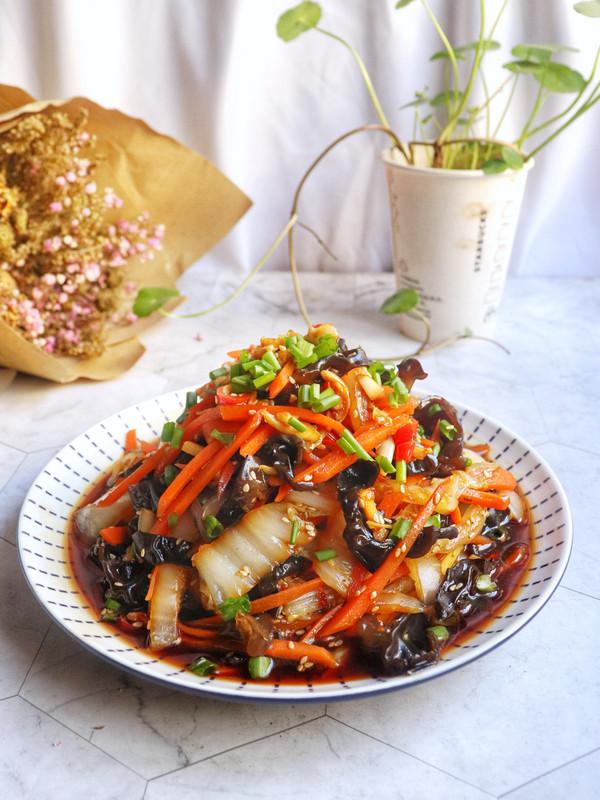 涼拌白菜梗的做法-酸辣味拌菜譜