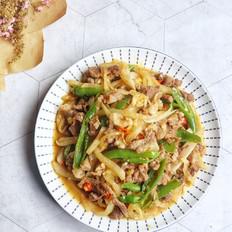 白蘿卜絲炒羊肉的做法-家常味炒菜譜