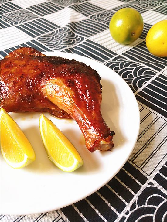 烤箱烤雞全腿的做法-香辣味烤菜譜