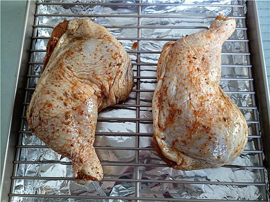 烤箱烤雞全腿的做法-香辣味烤菜譜