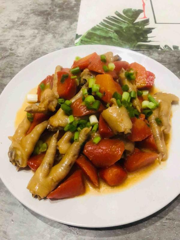 胡蘿卜燒雞爪的做法-家常味燒菜譜-易網健康養生網 胡蘿卜燒雞爪的做法-家常味燒菜譜