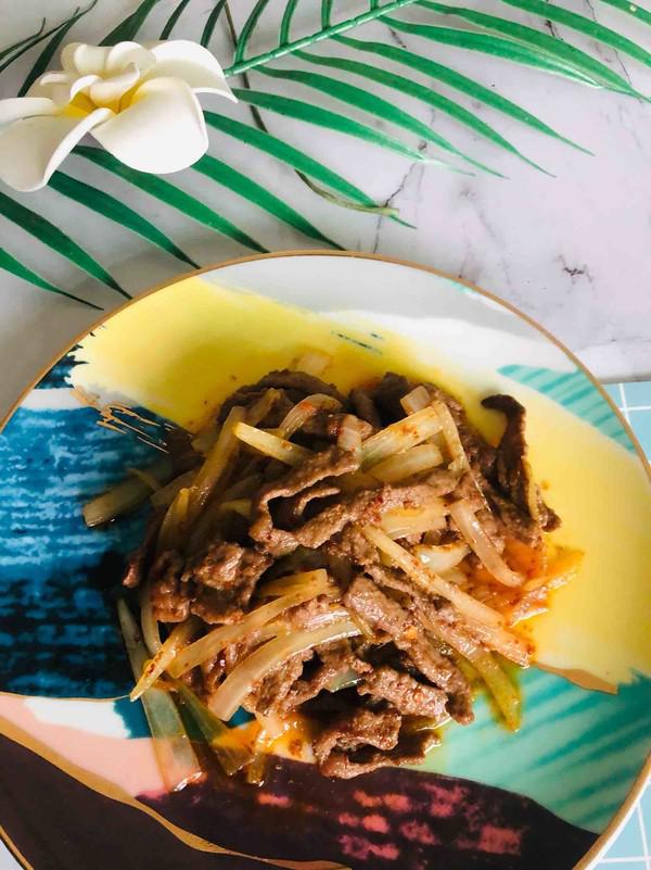 洋蔥牛肉絲的做法-香辣味炒菜譜