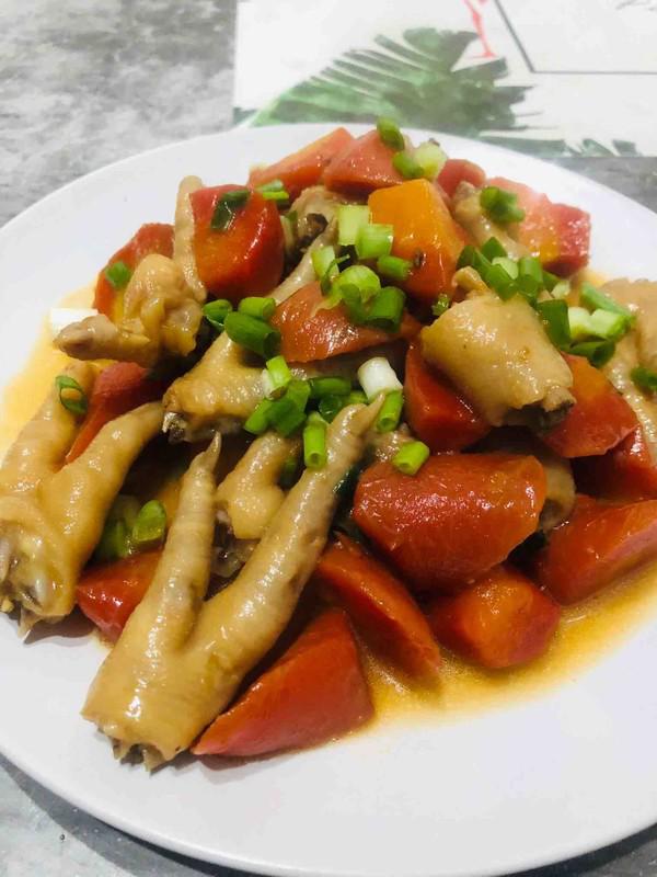 胡蘿卜燒雞爪的做法-家常味燒菜譜-易網健康養生網 胡蘿卜燒雞爪的做法-家常味燒菜譜