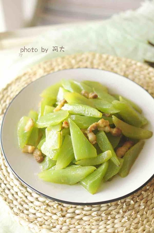 五花肉炒萵苣的做法-咸鮮味炒菜譜