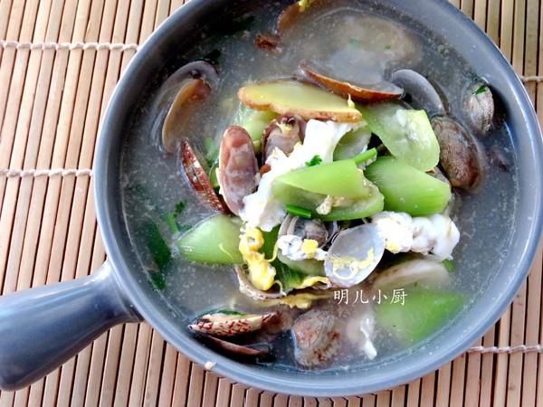 絲瓜燉花蛤的做法-家常味煮菜譜