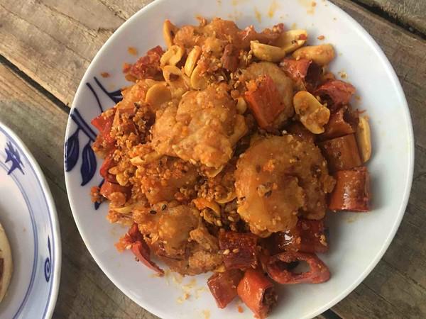 脆椒蝦仁的做法-香辣味炸菜譜