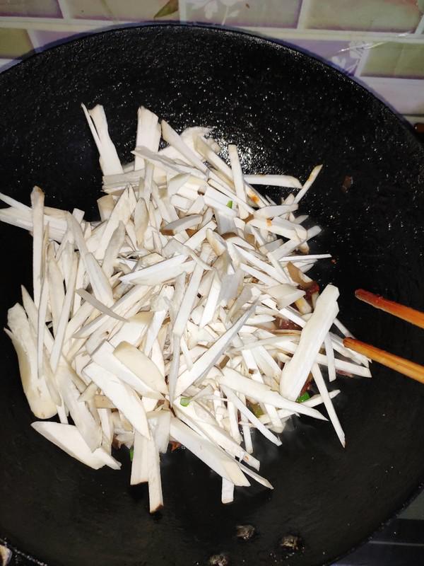 雞腿菇炒三絲的做法-魚香味炒菜譜