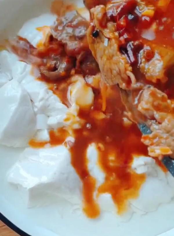 豆花牛柳的做法-麻辣味炒菜譜