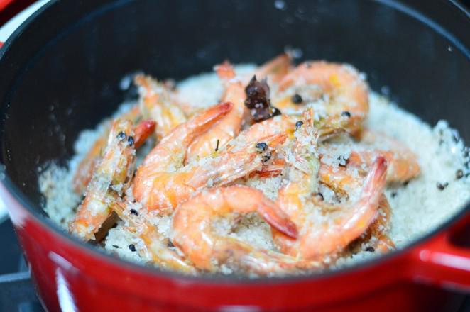 鹽焗蝦的做法-咸鮮味干鍋菜譜