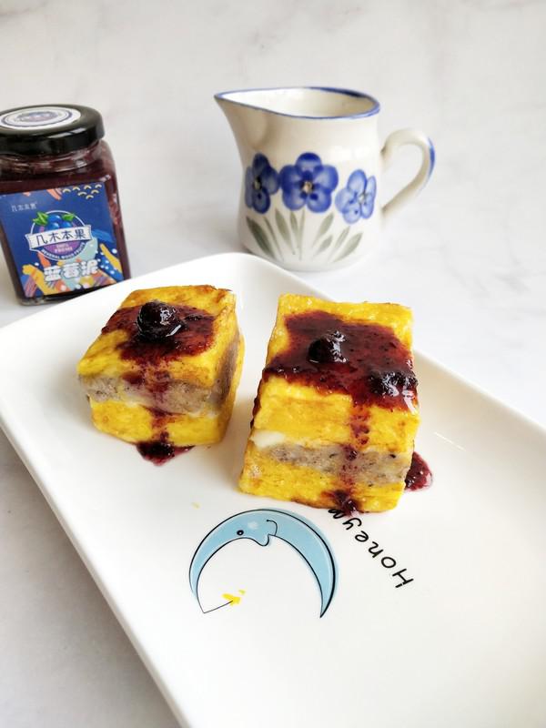 藍莓山藥西多士的做法-果味煎菜譜
